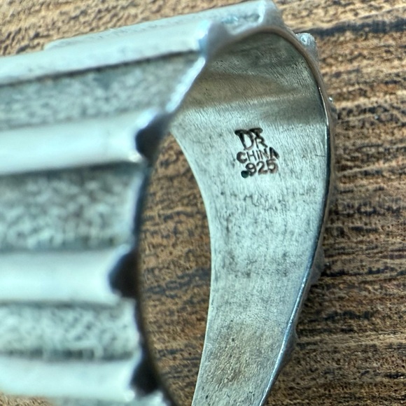 Jay King Turquoise and Sterling Silver Cross Necklace Slide Pendant - Picture 4 of 7